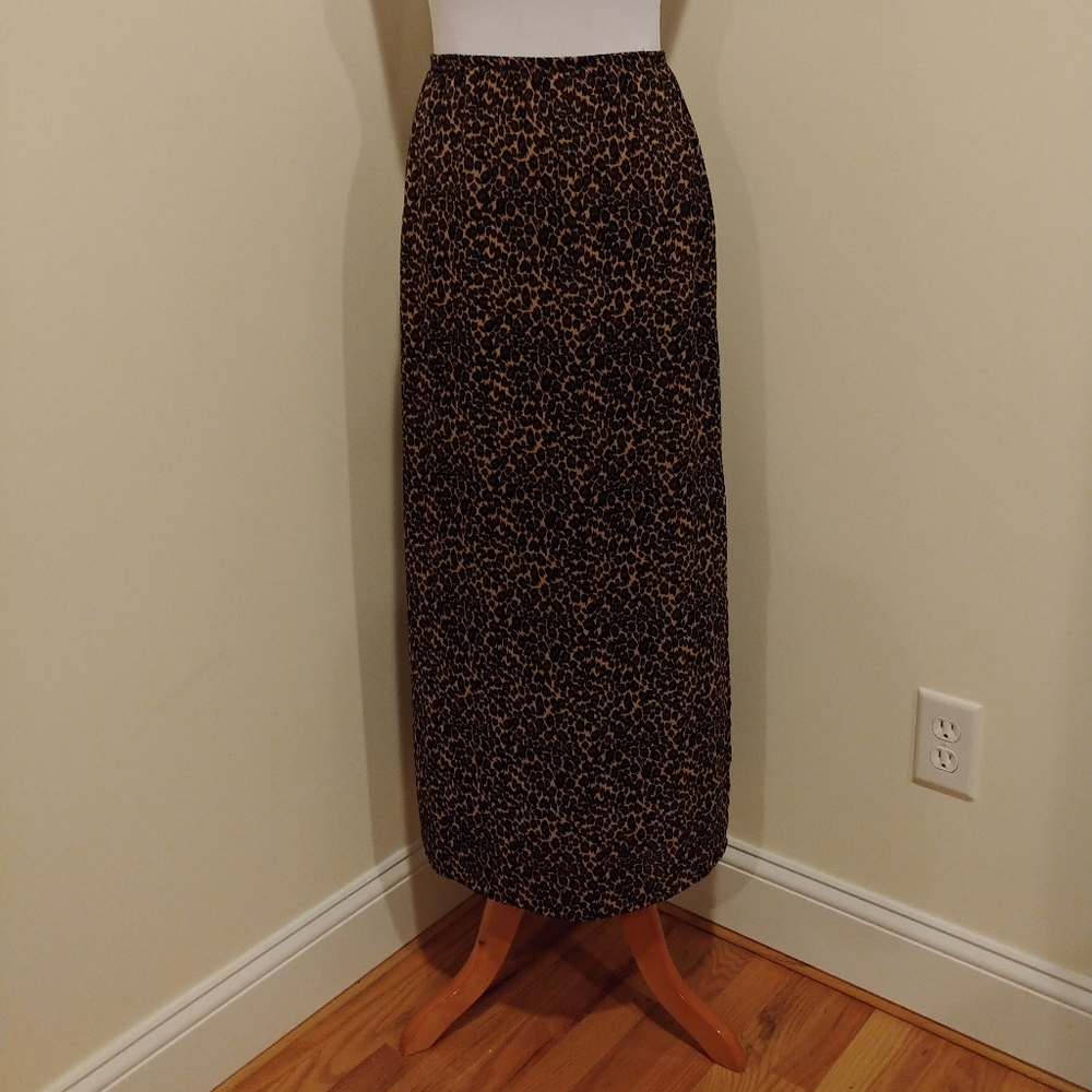 Patricia Jones leopard print skirt